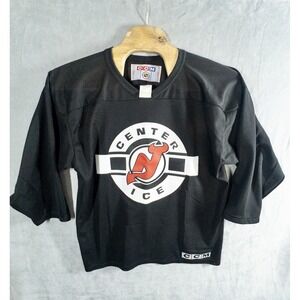 CCM New Jersey Devils Hockey Jersey Mens Large Center‎ Ice vintage 90's